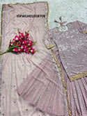 Embroidered Georgette Lehenga With Blouse And Dupatta-ISKWSKT01058708