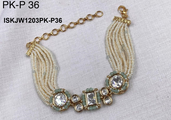 Kundan Choker Set-ISKJW1203PK-P36