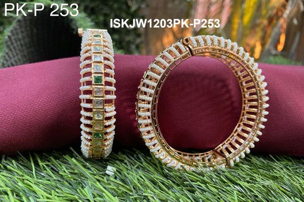 Kundan Bangles-ISKJW1203PK-P253