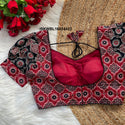 Ajrakh Printed Cotton Padded Blouse-ISKWBL16034423