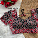 Ajrakh Printed Cotton Padded Blouse-ISKWBL16034423