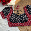 Ajrakh Printed Cotton Padded Blouse-ISKWBL16034423