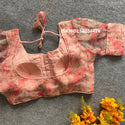 Printed Organza Padded Blouse-ISKWBL16034424