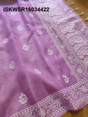 Embroidered Organza Silk Saree With Blouse-ISKWSR16034422