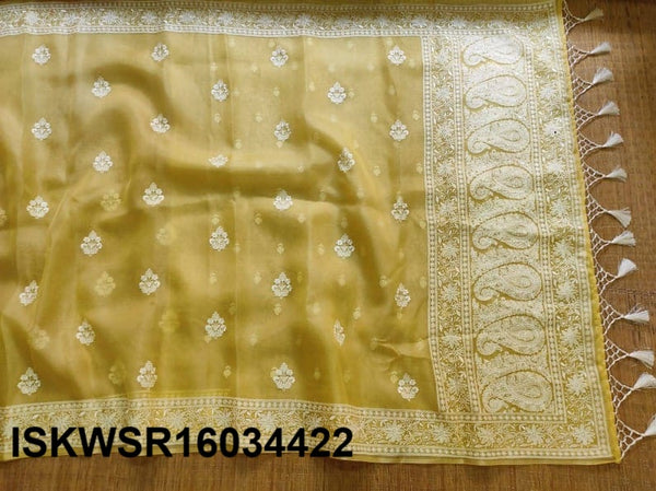Embroidered Organza Silk Saree With Blouse-ISKWSR16034422