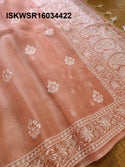 Embroidered Organza Silk Saree With Blouse-ISKWSR16034422