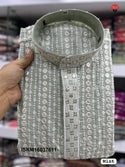 Men's Sequined Rayon Kurta With Cotton Pajama-ISKM16037611