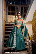 Embroidered Organza Lehenga With Blouse And Dupatta-ISKWLH160343001