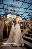 Embroidered Organza Lehenga With Blouse And Dupatta-ISKWLH160343001