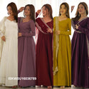 Chanderi Anarkali Kurti With Silk Pant And Embroidered Dupatta-ISKWSU16036789