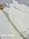 Chanderi Anarkali Kurti With Silk Pant And Embroidered Dupatta-ISKWSU16036789