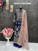 Embroidered Georgette Kurti With Lehenga And Net Dupatta-ISKWLH160343090