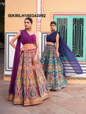 Banarasi Silk Lehenga With Blouse Attached Dupatta-ISKWLH160343092