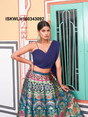Banarasi Silk Lehenga With Blouse Attached Dupatta-ISKWLH160343092