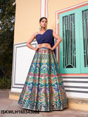 Banarasi Silk Lehenga With Blouse Attached Dupatta-ISKWLH160343092