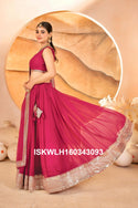 Sequined Georgette Lehenga With Blouse And Dupatta-ISKWLH160343093