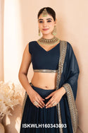 Sequined Georgette Lehenga With Blouse And Dupatta-ISKWLH160343093