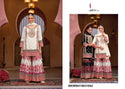 Embroidered Chinon Kurti With Digital Printed Sharara And  Dupatta-ISKWSH15031842/1841