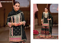 Embroidered Chinon Kurti With Digital Printed Sharara And  Dupatta-ISKWSH15031842/1841