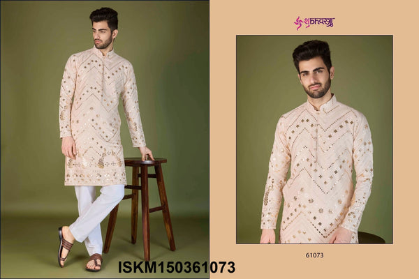 Men's Embroidered Rayon Kurta With Pajama-ISKM150361071/61072/61073/61074/61075/61076