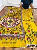Digital Printed Silk Kurti With Pant And Dupatta-ISKWSU1803K1595