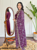 Embriodered Viscose Silk Kurti With Pant And Chinon Dupatta-ISKWSU21033422