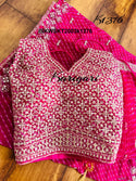 Embroidered Georgette Skirt And Crop Top And Dupatta-ISKWSKT2003k1376