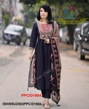 Cotton Kurti With Pant And Ajrakh Printed Malmal Dupatta-ISKWSU2503PPC/D1884