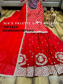 Banarasi Weaved Chinon Kurti With Sharara And Dupatta-ISKWSH2403NP3412/NP3413
