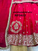Banarasi Weaved Chinon Kurti With Sharara And Dupatta-ISKWSH2403NP3412/NP3413