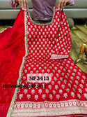 Banarasi Weaved Chinon Kurti With Sharara And Dupatta-ISKWSH2403NP3412/NP3413