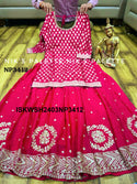 Banarasi Weaved Chinon Kurti With Sharara And Dupatta-ISKWSH2403NP3412/NP3413