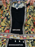 Embroidered Chinon Silk Padded Gown With Shrug-ISKWGN2403NP3392
