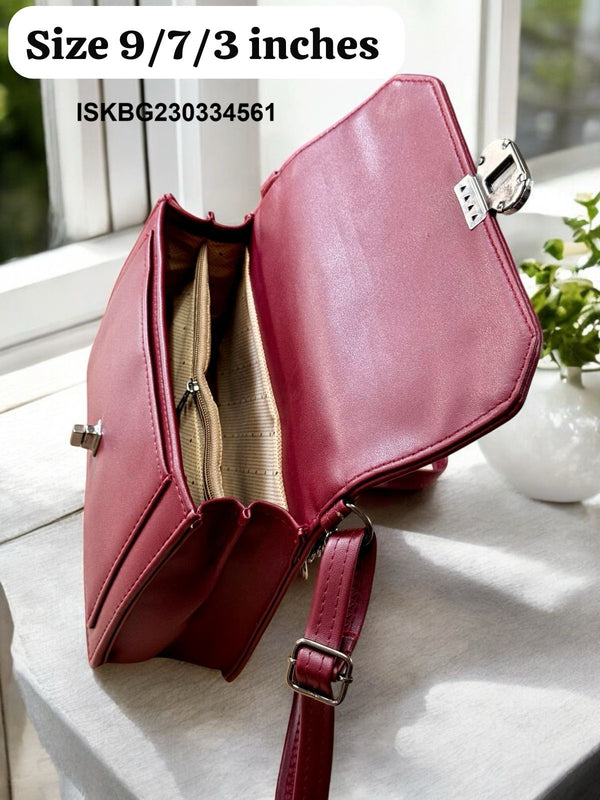 Leather Sling Bag-ISKBG230334561