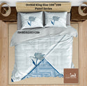 Cotton King Size Bedsheet With Pillow Cover-ISKBDS22031288