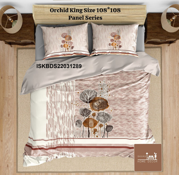 Cotton King Size Bedsheet With Pillow Cover-ISKBDS22031289