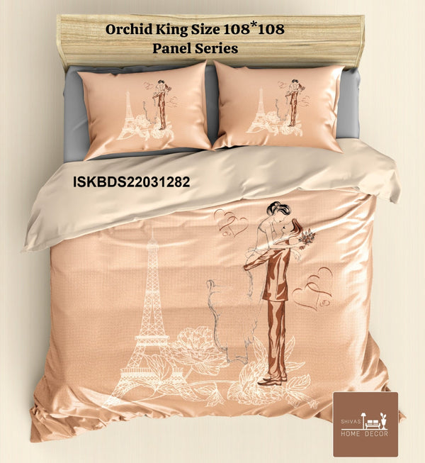 Cotton King Size Bedsheet With Pillow Cover-ISKBDS22031282