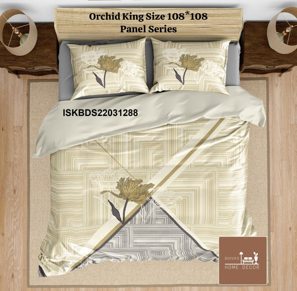Cotton King Size Bedsheet With Pillow Cover-ISKBDS22031288