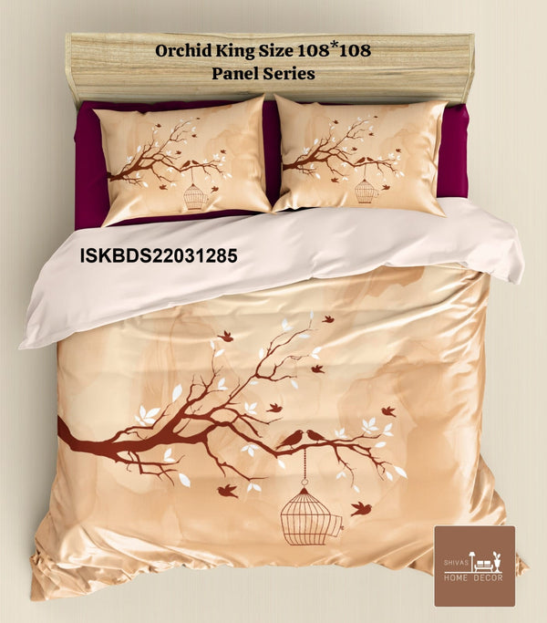 Cotton King Size Bedsheet With Pillow Cover-ISKBDS22031285