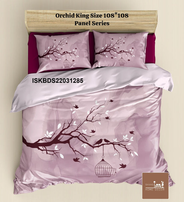 Cotton King Size Bedsheet With Pillow Cover-ISKBDS22031285