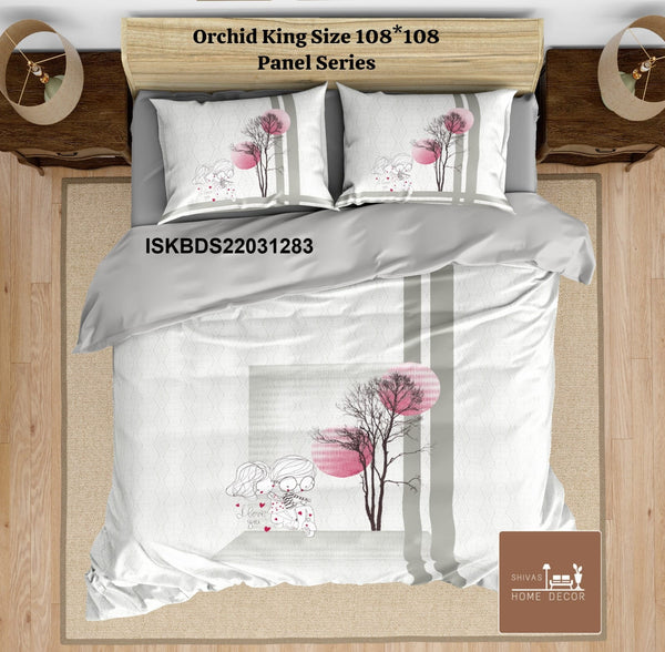 Cotton King Size Bedsheet With Pillow Cover-ISKBDS22031283