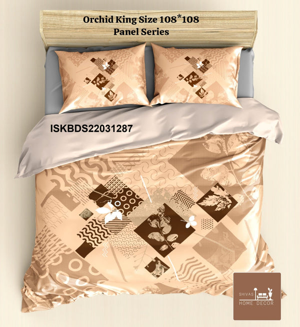 Cotton King Size Bedsheet With Pillow Cover-ISKBDS22031287