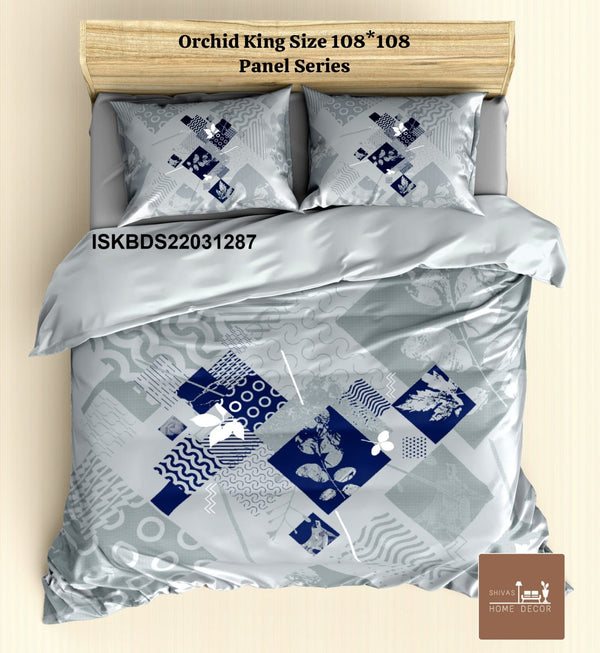 Cotton King Size Bedsheet With Pillow Cover-ISKBDS22031287