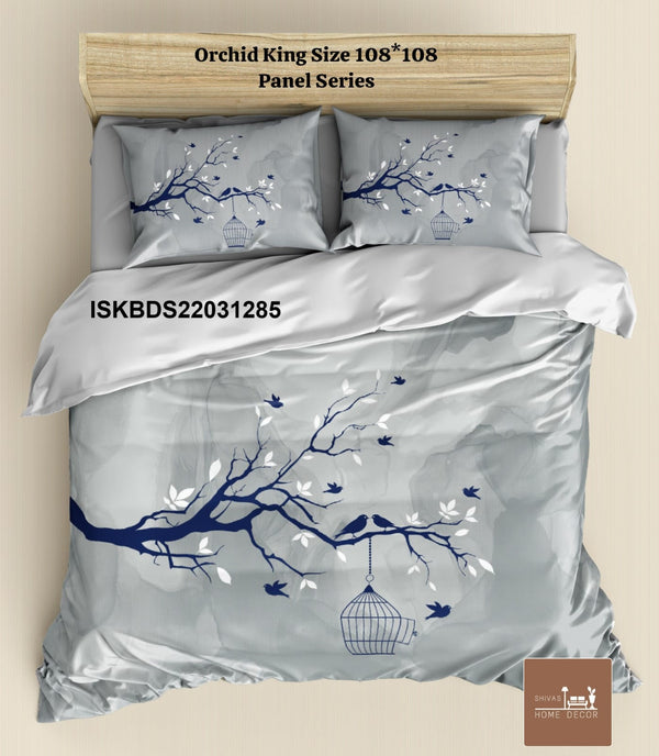 Cotton King Size Bedsheet With Pillow Cover-ISKBDS22031285