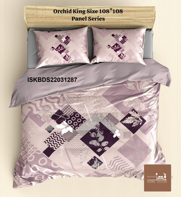 Cotton King Size Bedsheet With Pillow Cover-ISKBDS22031287