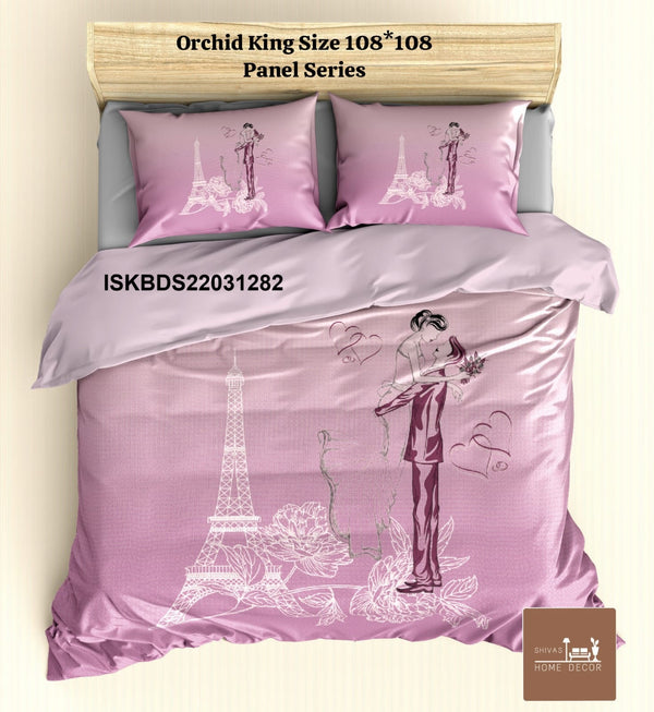 Cotton King Size Bedsheet With Pillow Cover-ISKBDS22031282