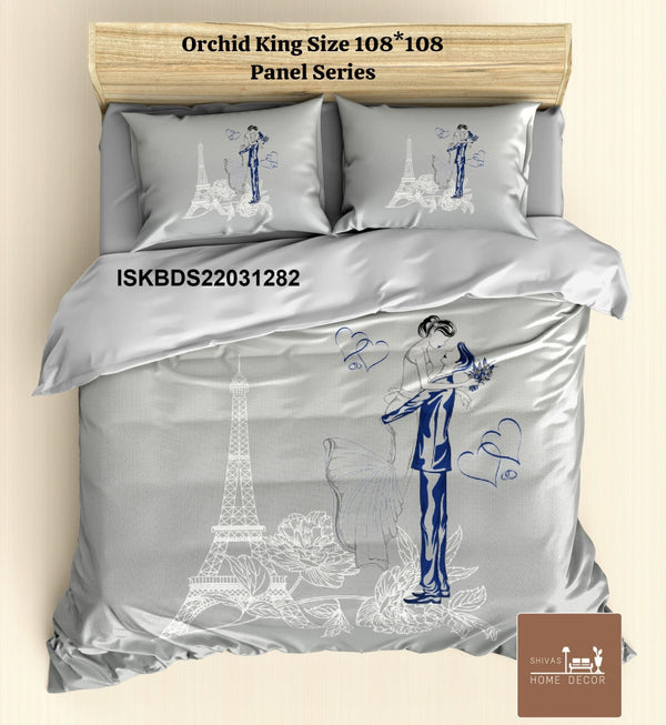 Cotton King Size Bedsheet With Pillow Cover-ISKBDS22031282
