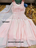 Georgette Skirt With Embroidered Top With Dupatta-ISKWSKT2403NP3406/NP3407