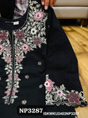 Embroidered Linen Cotton Kurti-ISKWKU2403NP3287