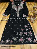 Embroidered Linen Cotton Kurti-ISKWKU2403NP3287